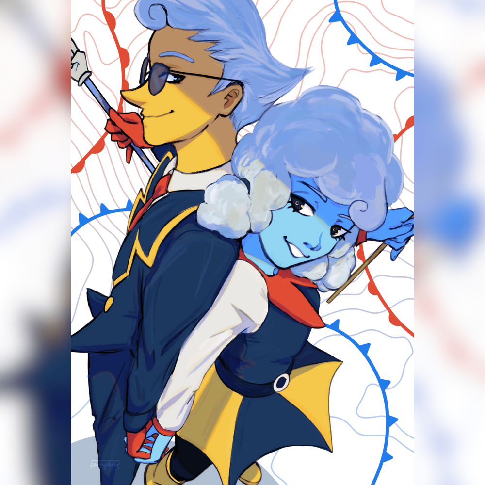 The Weather (Lanino & Elnina) Deltarune - Print