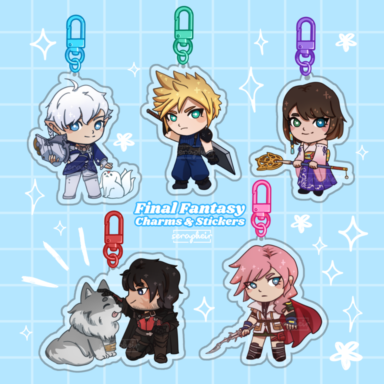 Final Fantasy - Acrylic Charms