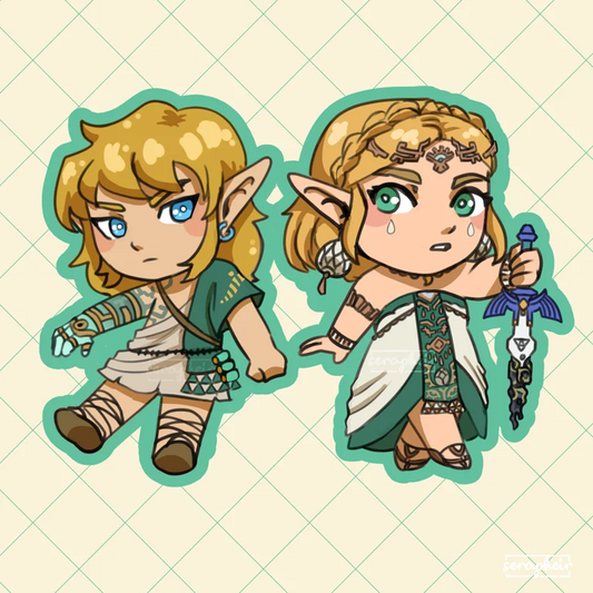 Link & Zelda TOTK - Stickers