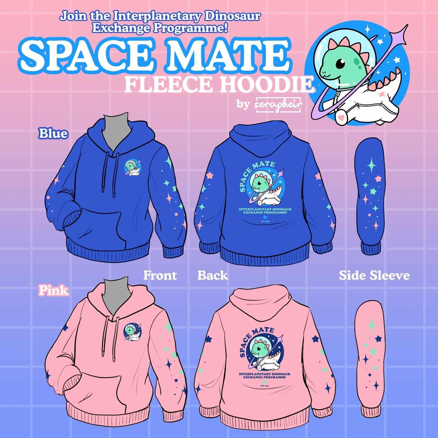 SPACE MATE 🌠 Fleece Hoodie