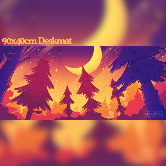 Mysterious Forest - Deskmat 🌲 [90x40cm]