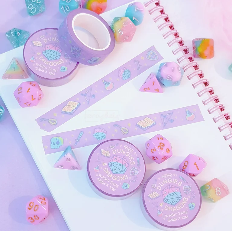 Dungies & Dragons - Washi Tape