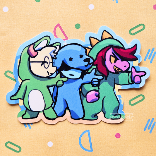 Fun Gang Onesies - Deltarune - Sticker