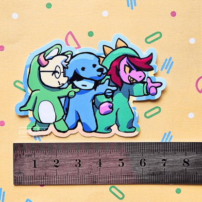 Fun Gang Onesies - Deltarune - Sticker