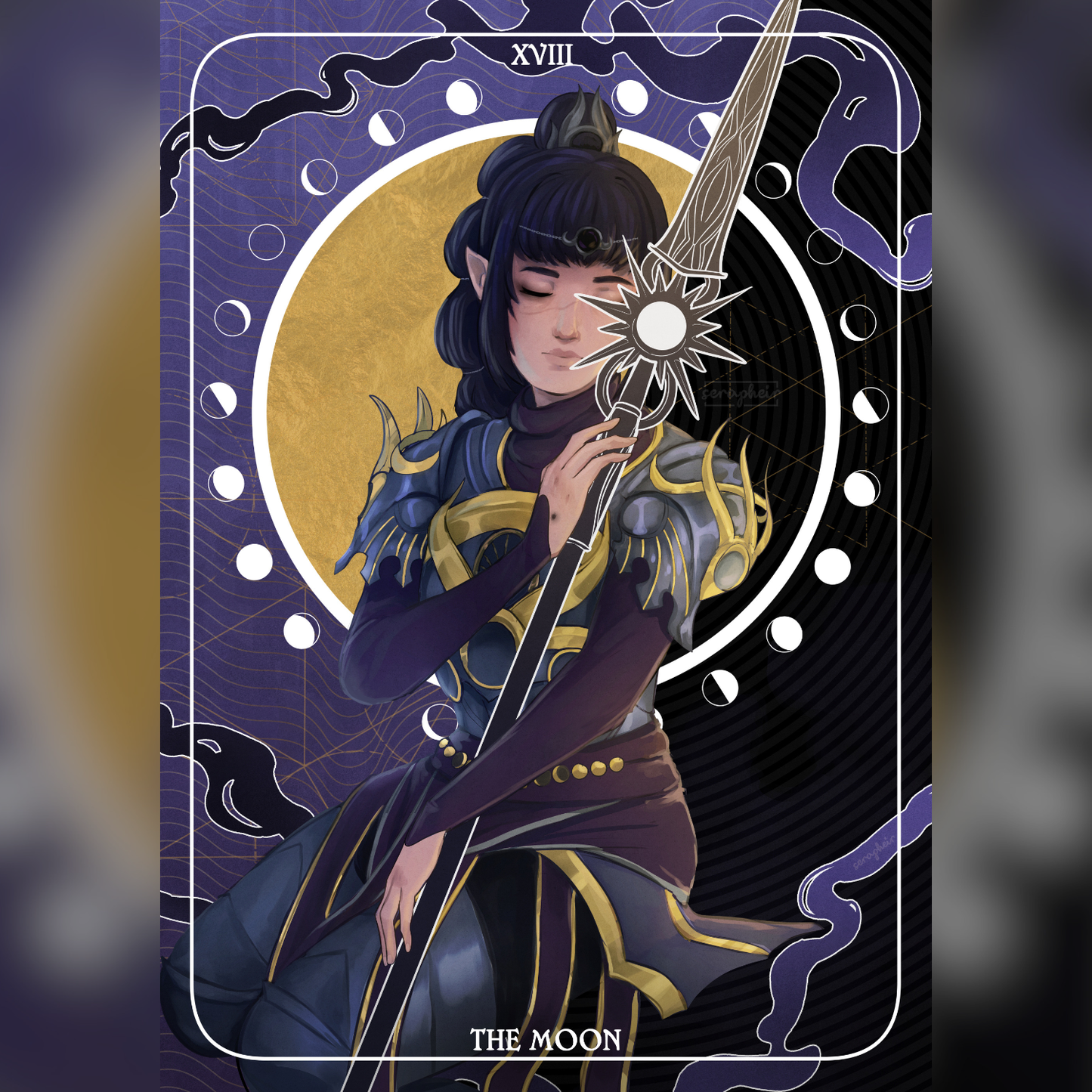 The Moon ~ Shadowheart - BG3 - Print