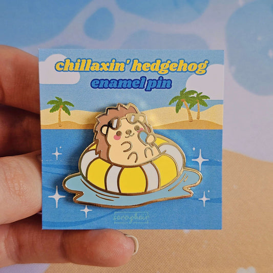 Chillaxin' Hedgehog 🏖 - Enamel Pin