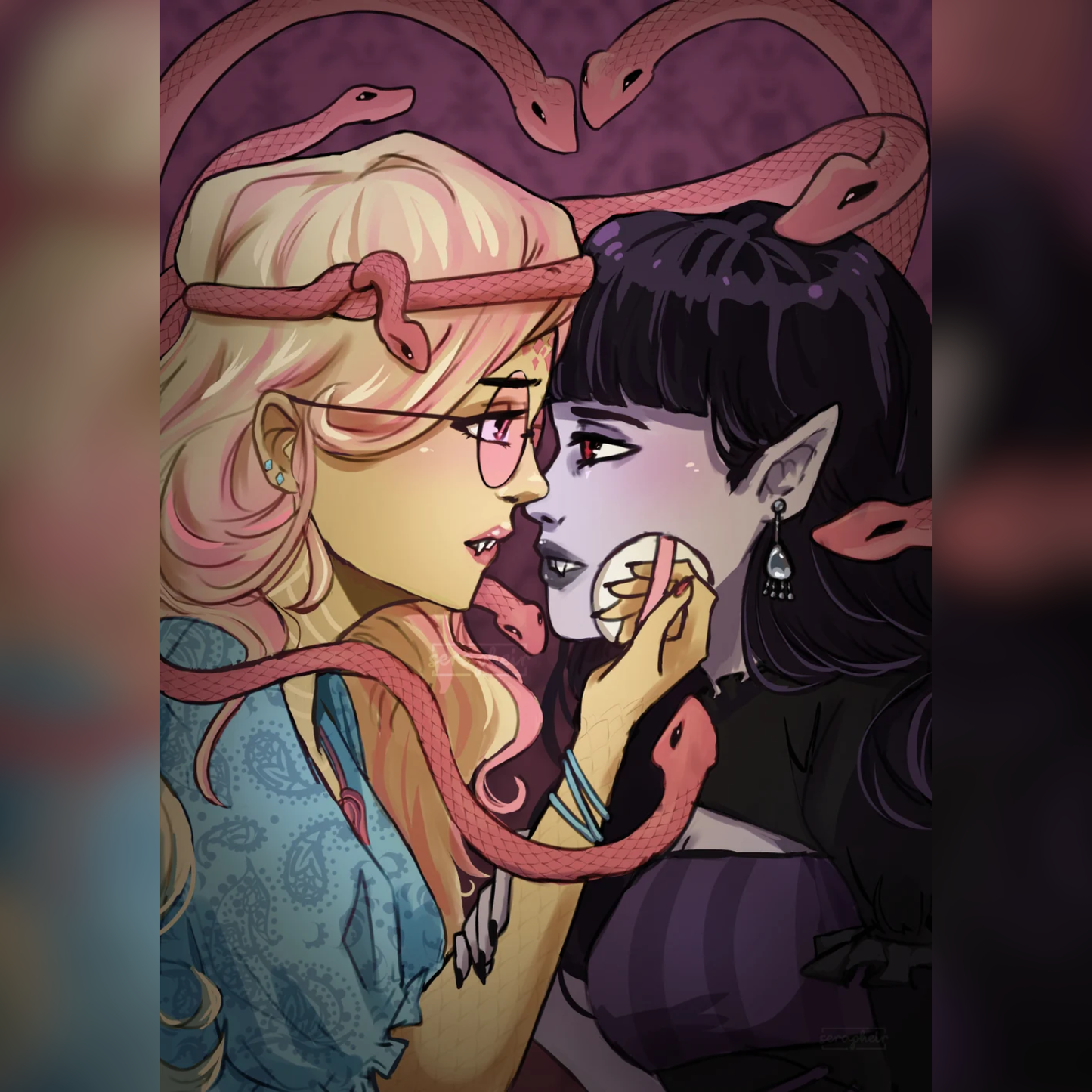 Viperine & Elissabat - Monster High - Print