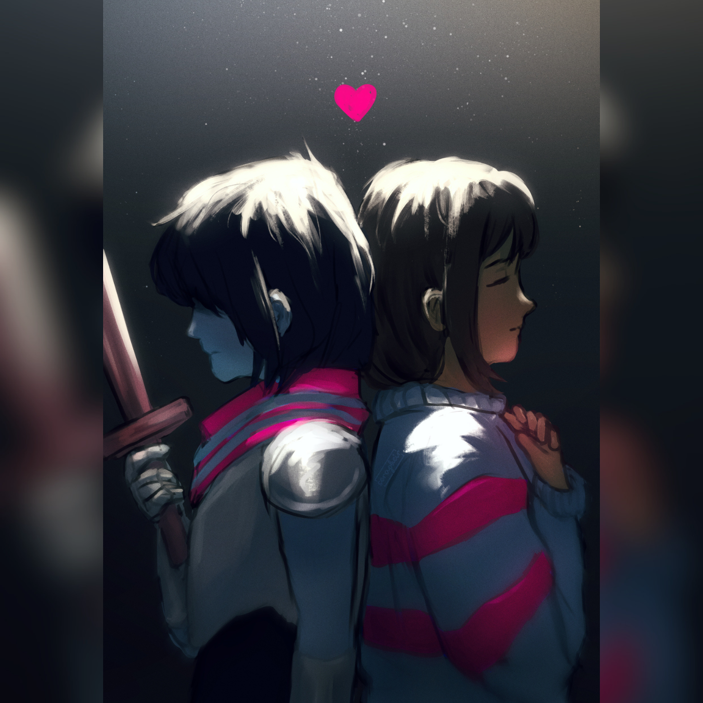 Kris/Frisk - Deltarune/Undertale - Print