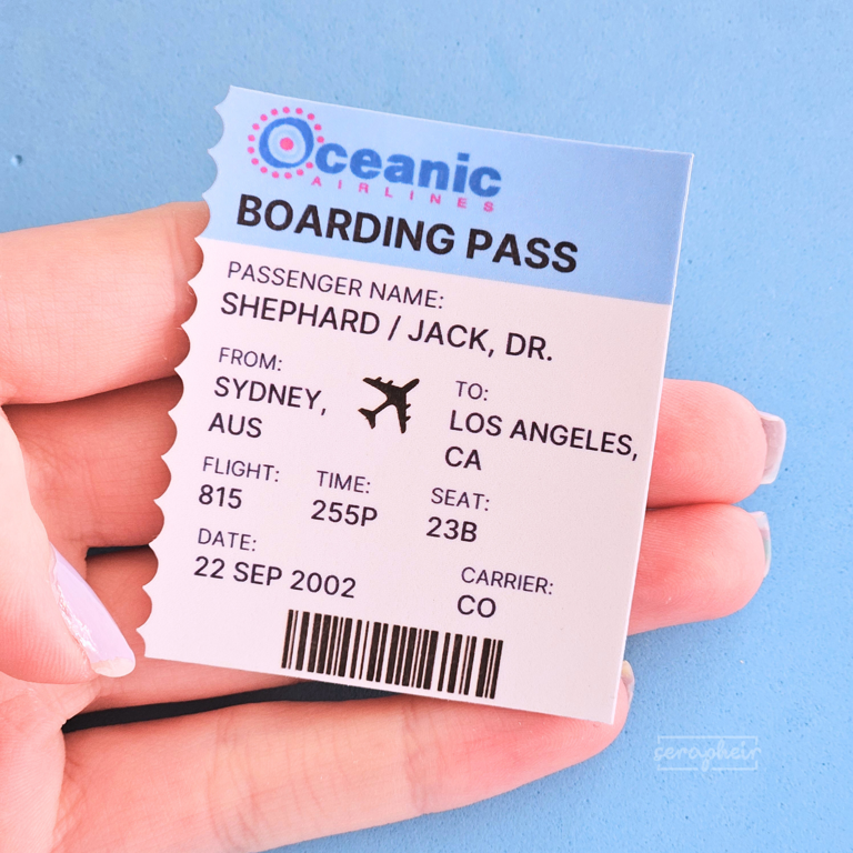 LOST Boarding Pass - Sticker