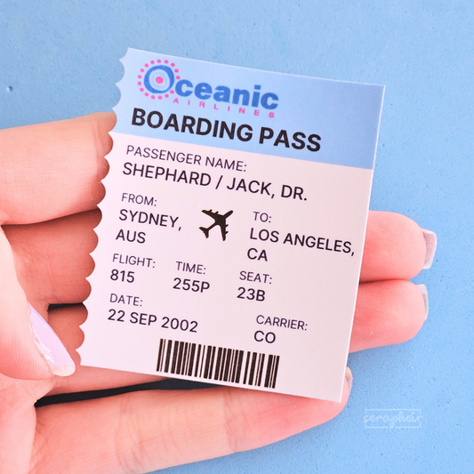 LOST Boarding Pass - Sticker