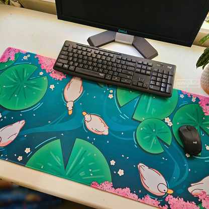 Duck Pond - Deskmat 🦆🌸 [90x40cm]