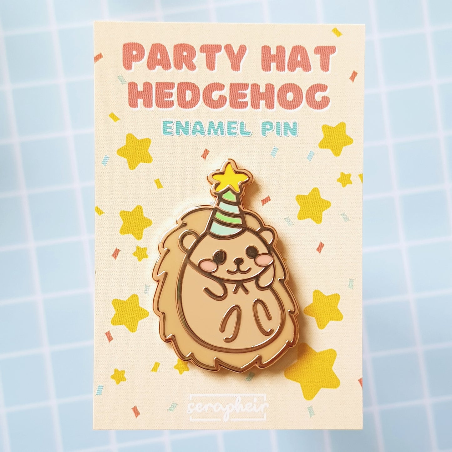Party Hat Hedgehog - Enamel Pin 🎉