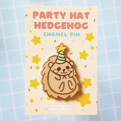 Party Hat Hedgehog - Enamel Pin 🎉
