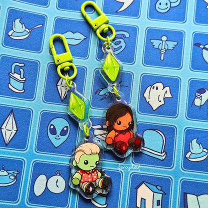 The Sims - Multi-tiered Acrylic Charms