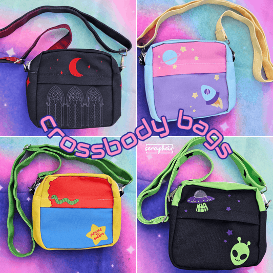 Crossbody Bags 🖤🚀🐛👽