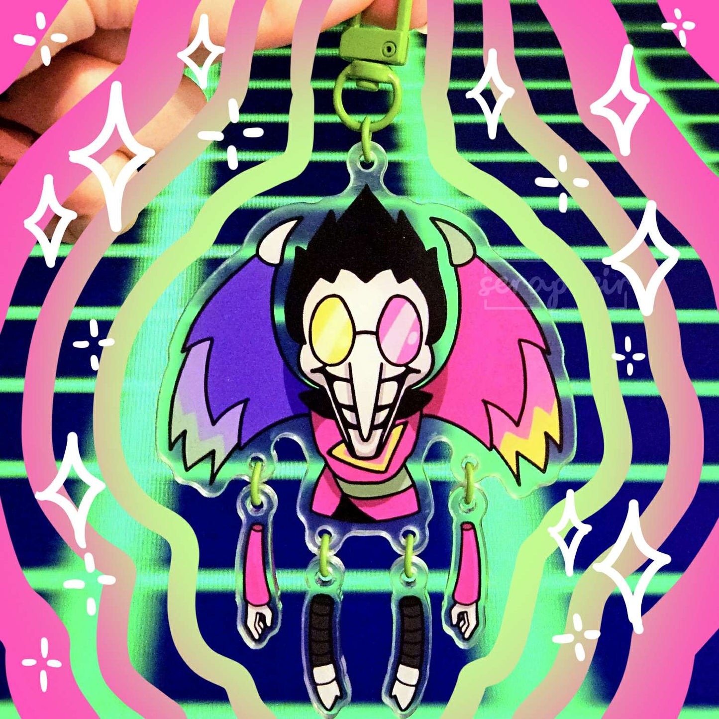 Spamton NEO - Deltarune - Multi-tiered Acrylic Charm