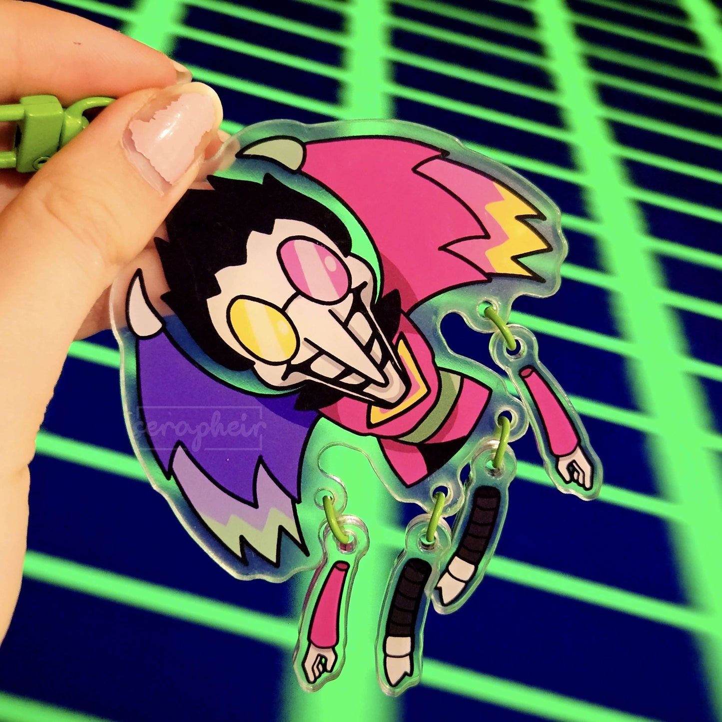 Spamton NEO - Deltarune - Multi-tiered Acrylic Charm