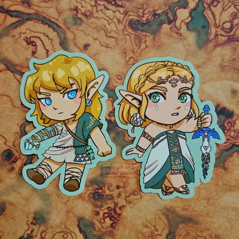 Link & Zelda TOTK - Stickers