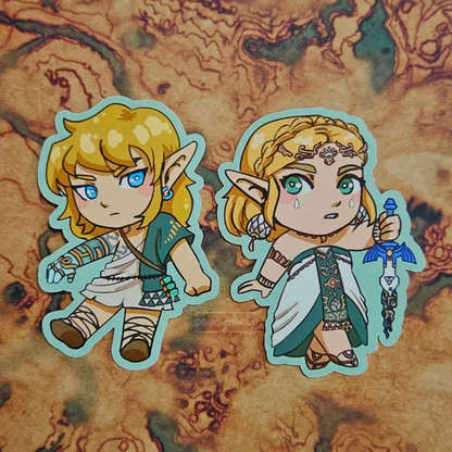 Link & Zelda TOTK - Stickers