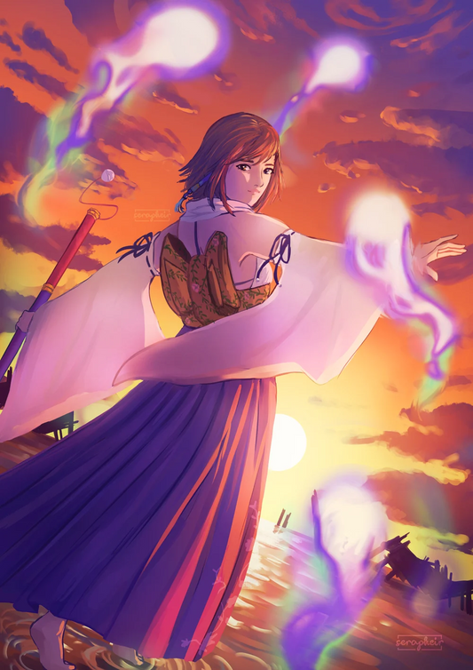 Yuna Sending - FFX - Print
