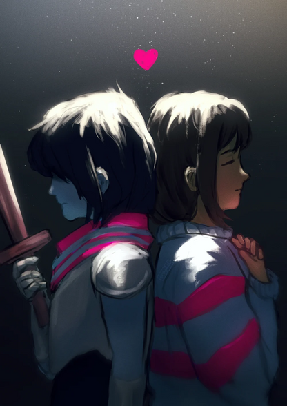 Kris/Frisk - Deltarune/Undertale - Print