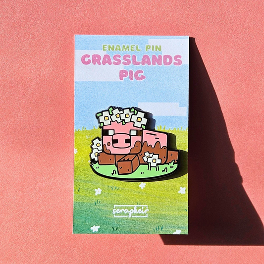 Grasslands Pig 🌼 - Enamel Pin