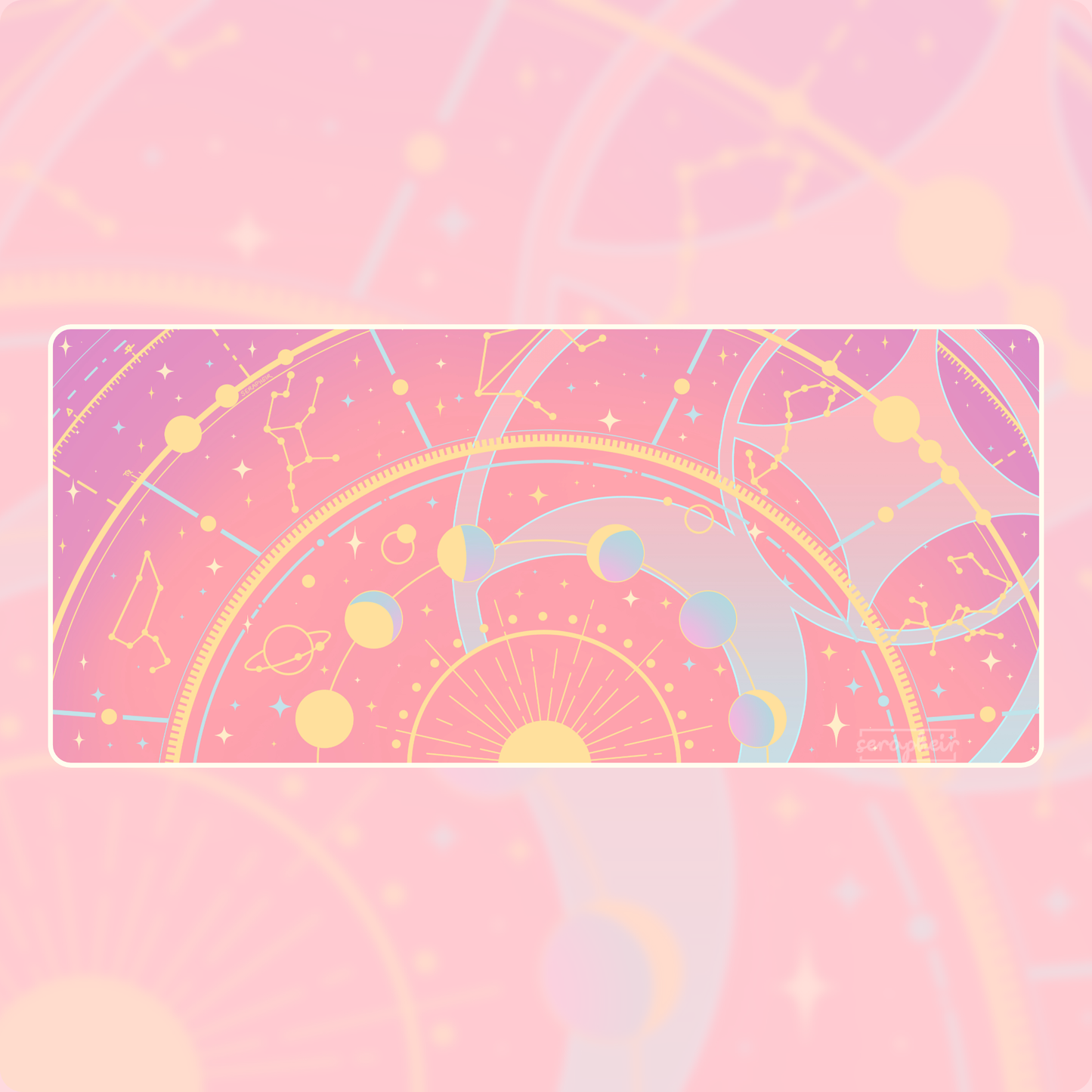 Pink Zodiac - Deskmat 🌌 [90x40cm]