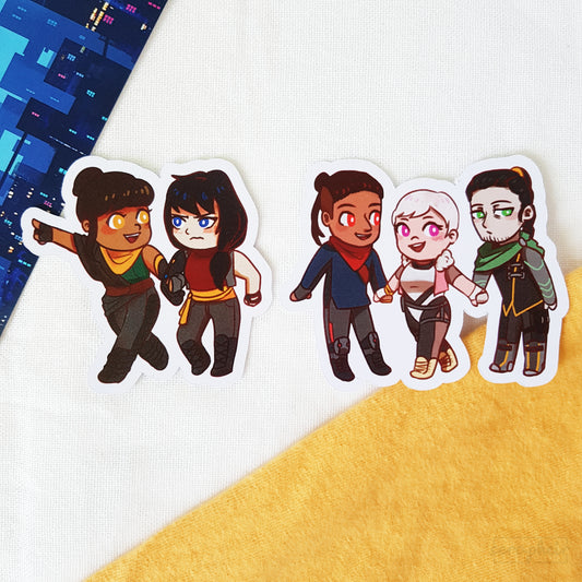 This Is Not The End; - Stickers (set of 2) [OC]