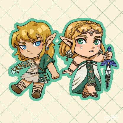 Link & Zelda TOTK - Stickers